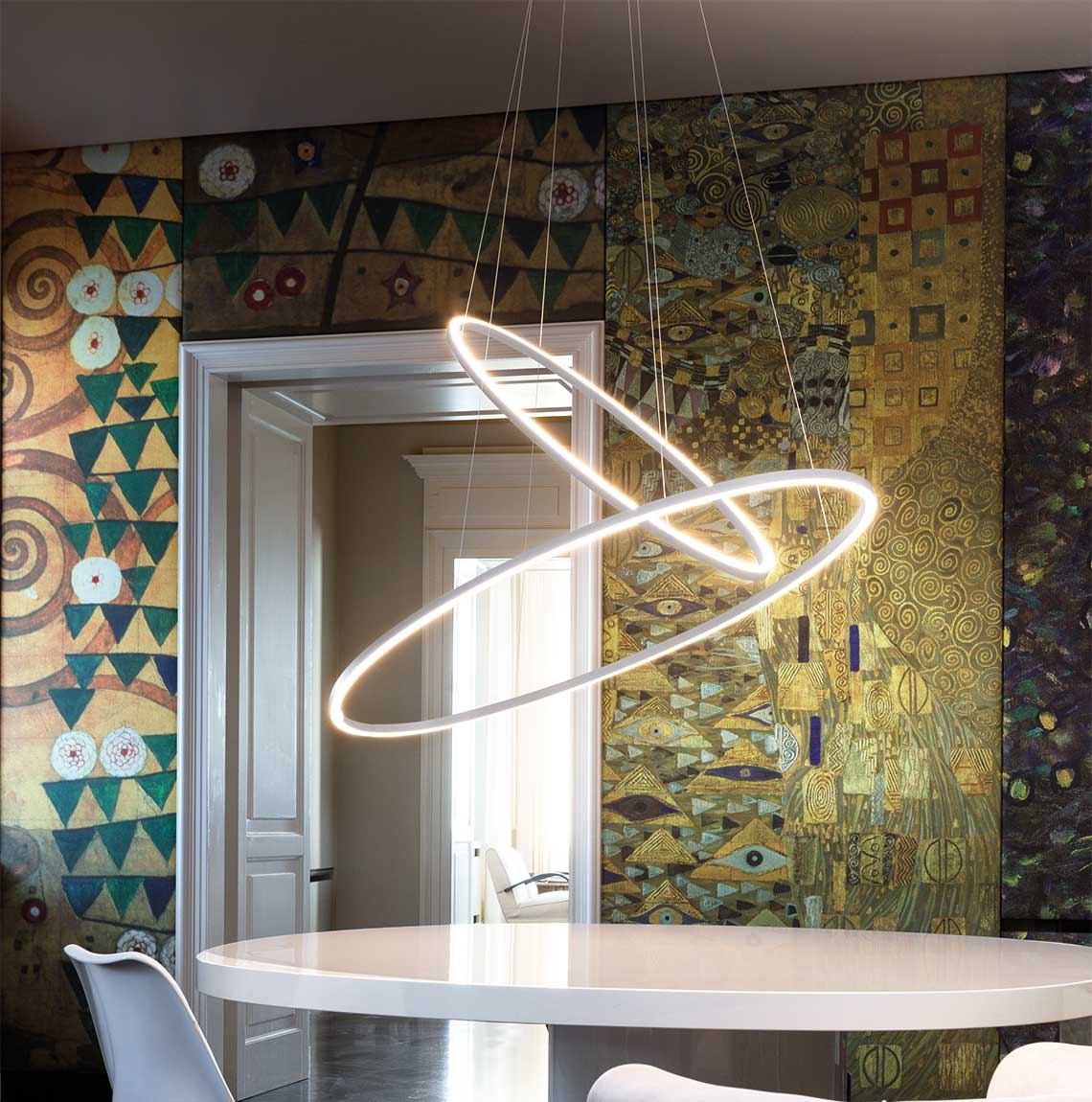 Ellisse Pendant Double Ceiling Light