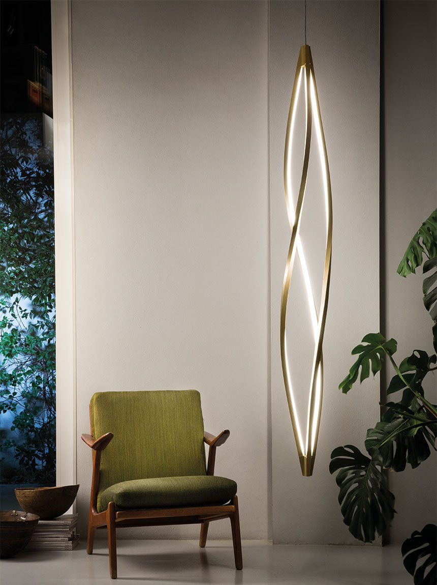 In The Wind Pendant Vertical Ceiling Light